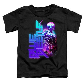 Blue Beetle Lightning Short Sleeve Toddler T-Shirt