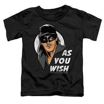 Princess Bride As You Wish Short Sleeve Toddler Tee