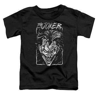 Batman Joker Storm On Black Short Sleeve Toddler T-Shirt
