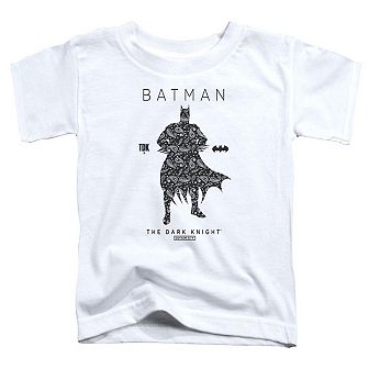 Batman Paislety Silhouette Short Sleeve Toddler T-Shirt