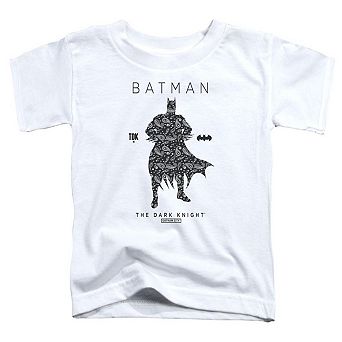 Batman Paislety Silhouette Short Sleeve Toddler T-Shirt