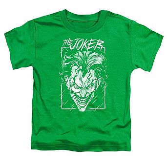 Batman Joker Storm On Green Short Sleeve Toddler T-Shirt