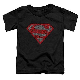 Superman Elephant Rose Shield Short Sleeve Toddler T-Shirt