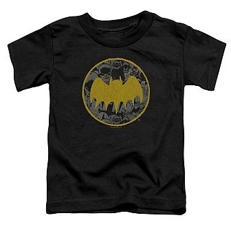 Batman Vintage Symbol Collage Short Sleeve Toddler T-Shirt