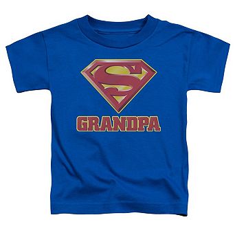 Superman Super Grandpa Short Sleeve Toddler T-Shirt