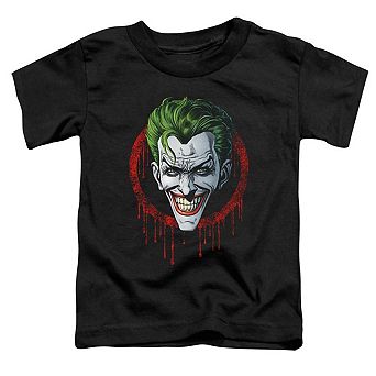 Batman Joker Drip Short Sleeve Toddler T-Shirt