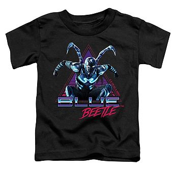 Blue Beetle Leaping Triangle Short Sleeve Toddler T-Shirt