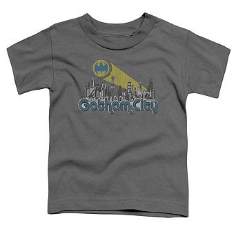 Batman Gotham City Distressed Short Sleeve Toddler T-Shirt