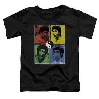 Bruce Lee Enter Color Block Short Sleeve Toddler Tee
