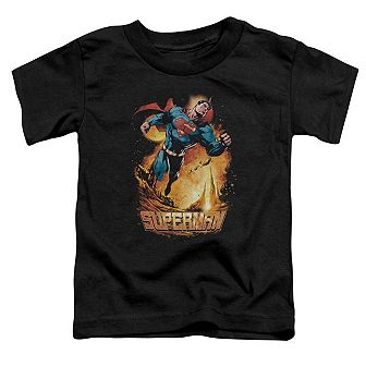 Superman Space Case Short Sleeve Toddler T-Shirt