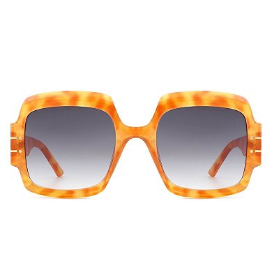 Oversized Square Flat Top Women Sunglasses