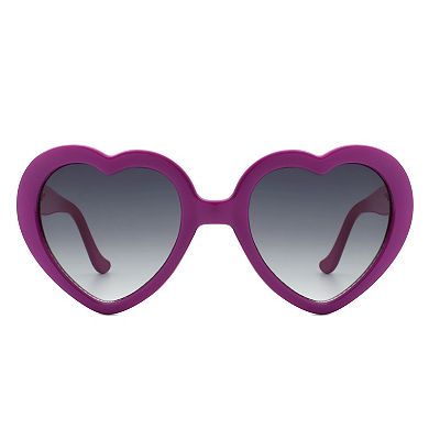 Heart Shaped Playful Mod Clout Women Sunglasses
