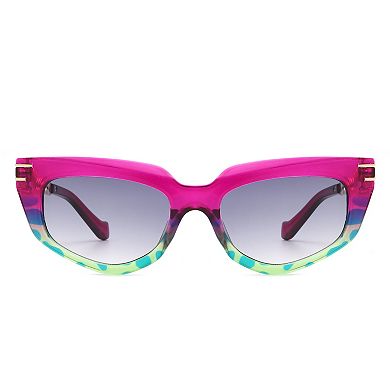 Women's Chic Chain Link Design Cat Eye Sunglasses
