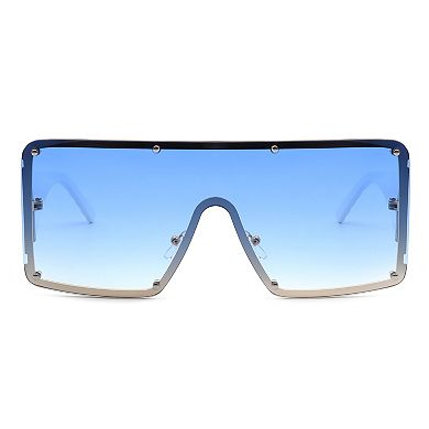 Oversized Flat Top Square Women's Sunglasses for Bold Style