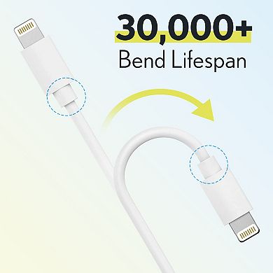 Overtime 4 FT Lightning Cable 3-Pack Chargers (CE14541A)