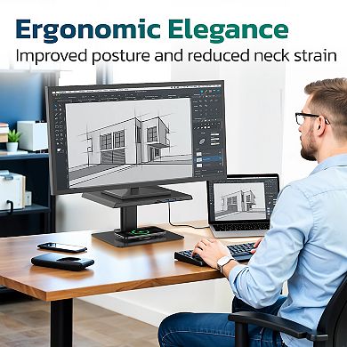 Purely S502 Monitor Riser Stand Docking Station