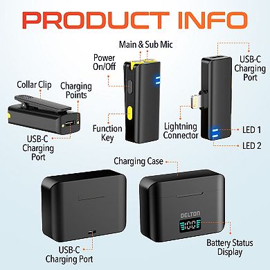 Delton M27 Wireless Lavalier Microphone