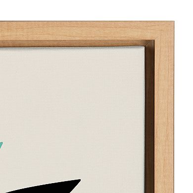 Sylvie Floral Bunny Framed Canvas By Rachel Lee of My Dream Wall