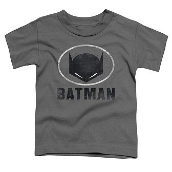 Batman Mask In Oval Short Sleeve Toddler T-Shirt