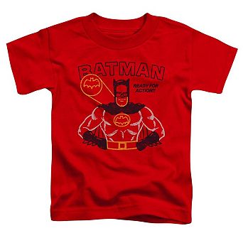 Batman Ready For Action Short Sleeve Toddler T-Shirt