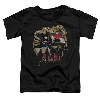 U.S. ARMY Duty Honor Country Short Sleeve Toddler Tee