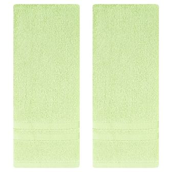 Striped Hand Towels, Cotton Soft Absorbent Bathroom Towel for Hand Drying 2 Pack