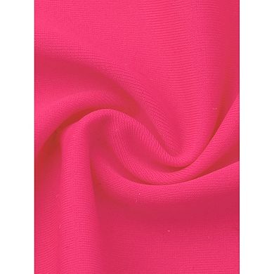 Women's Plus Size One Piece Swimsuit Padded Athletic Tummy Control Ruched Bathing Suit Swimwear