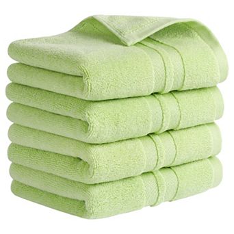 Striped Hand Towels, Cotton Soft Absorbent Bathroom Towel for Hand Drying 4 Pack