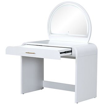 Merax 39" Makeup Vanity Table with Mirror Touch Screen Lighted Mirror
