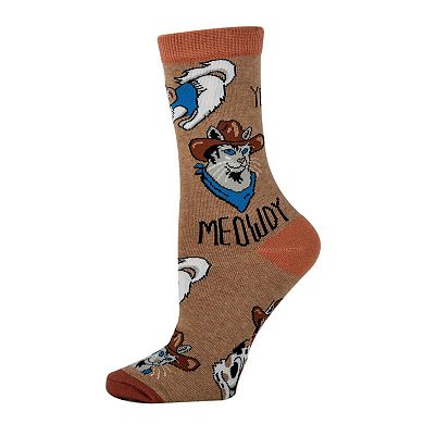 Women's Crew Socks - Meowdy