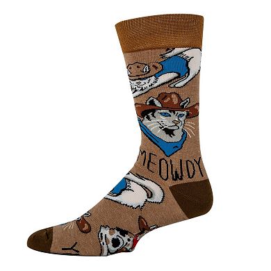 Men's Crew Socks - Meowdy