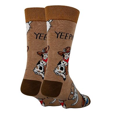 Men's Crew Socks - Meowdy