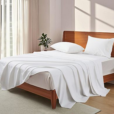 Unikome 100% Organic Cotton Fitted Sheet Set