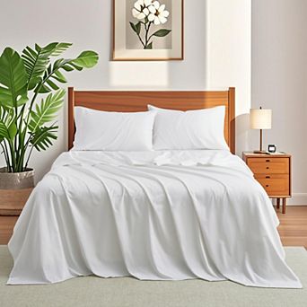 Unikome 100% Organic Cotton Fitted Sheet Set