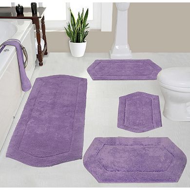 Home Weavers Waterford Collection 100% Cotton Tufted Bath Rug, Extra Soft & Absorbent Bath Rug