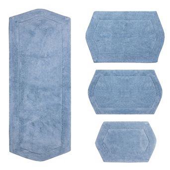 Home Weavers Waterford Collection 100% Cotton Tufted Bath Rug, Extra Soft & Absorbent Bath Rug