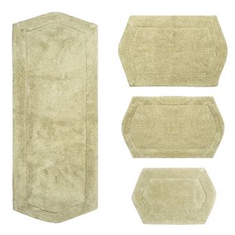 Home Weavers Waterford Collection 100% Cotton Tufted Bath Rug, Extra Soft & Absorbent Bath Rug