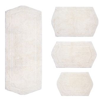 Home Weavers Waterford Collection 100% Cotton Tufted Bath Rug, Extra Soft & Absorbent Bath Rug