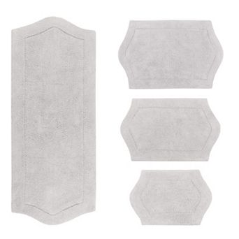 Home Weavers Waterford Collection 100% Cotton Tufted Bath Rug, Extra Soft & Absorbent Bath Rug