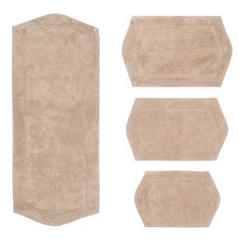 Home Weavers Waterford Collection 100% Cotton Tufted Bath Rug, Extra Soft & Absorbent Bath Rug