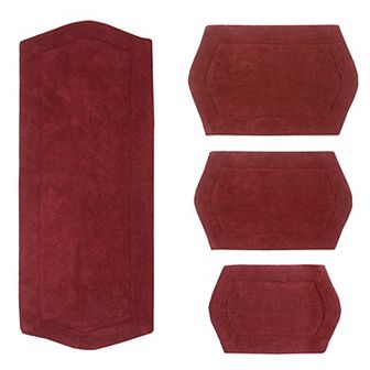 Home Weavers Waterford Collection 100% Cotton Tufted Bath Rug, Extra Soft & Absorbent Bath Rug