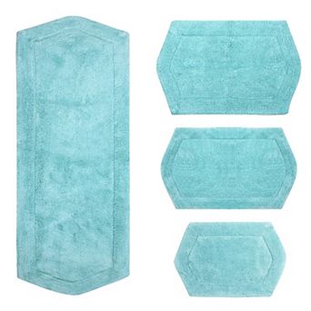 Home Weavers Waterford Collection 100% Cotton Tufted Bath Rug, Extra Soft & Absorbent Bath Rug