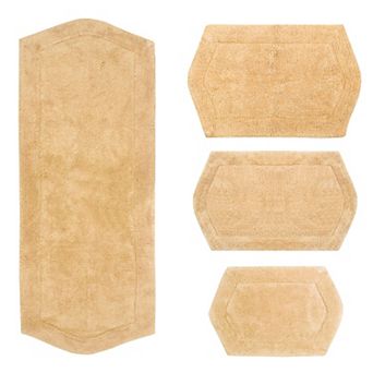 Home Weavers Waterford Collection 100% Cotton Tufted Bath Rug, Extra Soft & Absorbent Bath Rug