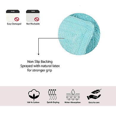 Home Weavers Waterford Collection 100% Cotton Tufted Bath Rug, Extra Soft & Absorbent Bath Rug