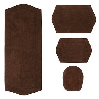 Home Weavers Waterford Collection 100% Cotton Tufted Bath Rug, Extra Soft & Absorbent Bath Rug