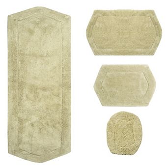 Home Weavers Waterford Collection 100% Cotton Tufted Bath Rug, Extra Soft & Absorbent Bath Rug