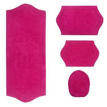 Home Weavers Waterford Collection 100% Cotton Tufted Bath Rug, Extra Soft & Absorbent Bath Rug