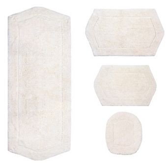 Home Weavers Waterford Collection 100% Cotton Tufted Bath Rug, Extra Soft & Absorbent Bath Rug