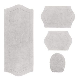 Home Weavers Waterford Collection 100% Cotton Tufted Bath Rug, Extra Soft & Absorbent Bath Rug