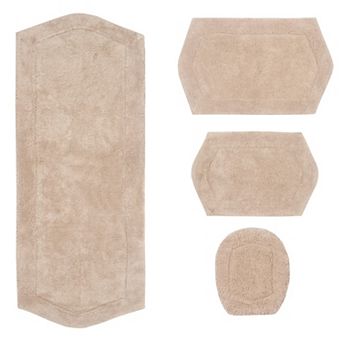 Home Weavers Waterford Collection 100% Cotton Tufted Bath Rug, Extra Soft & Absorbent Bath Rug